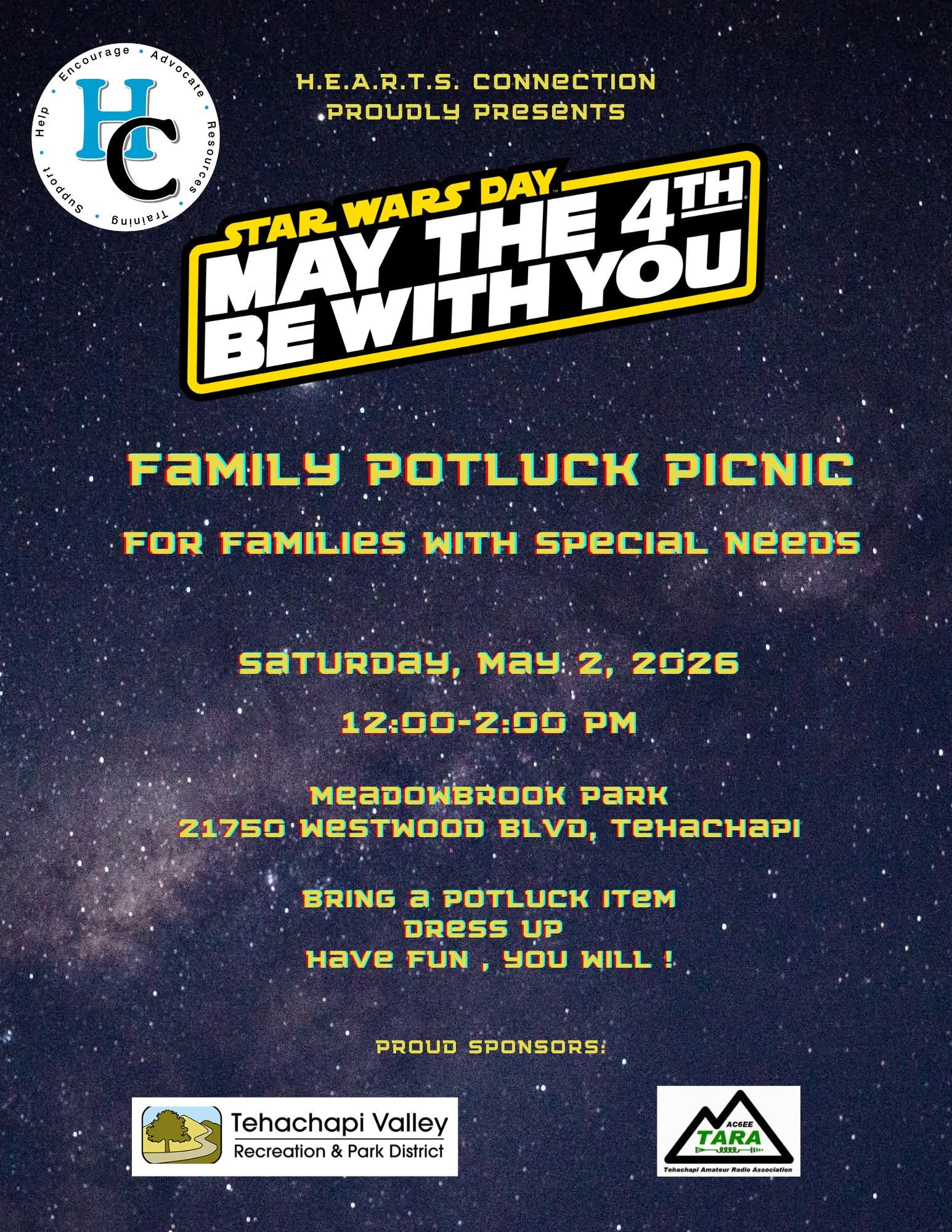 Star Wars Day Family Potluck Picnic – May 2, 2026
