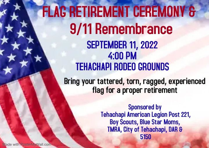 Flag Retirement Ceremony & 9/11 Remembrance Ceremony